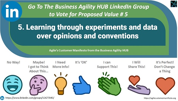 agile's customer manifesto values